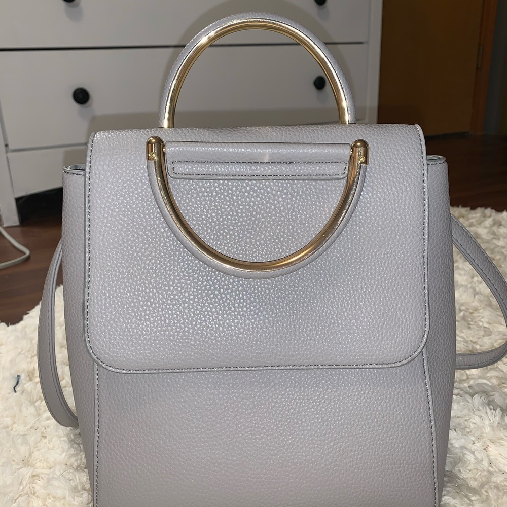 Grey Backpack/Purse - Picture 2 of 8